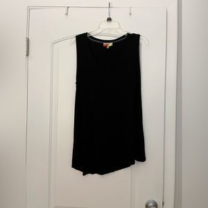 Fervour Black V-Neck Tank Top